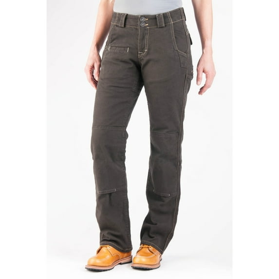 Dovetail Workwear Womens Day Construct Dark Brown Canvas