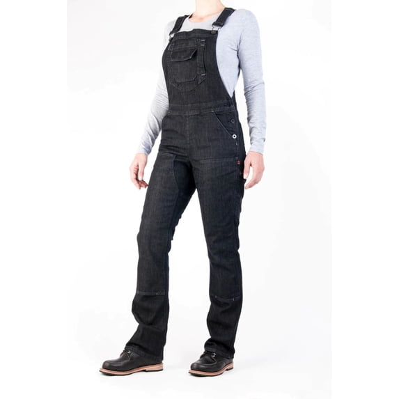Dovetail Workwear Womens Freshley Overall Black Denim