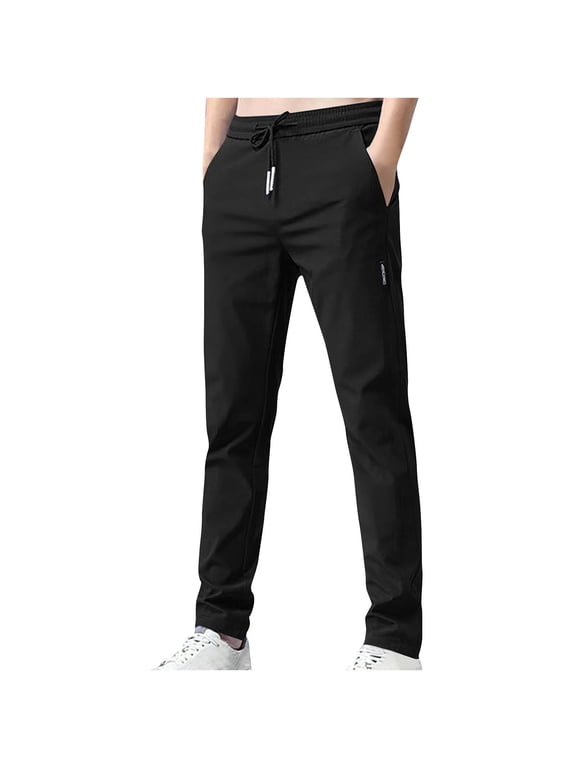 27" Inseam Athletic Jogger Pants for Short Men 7/8 Quick Dry Workout Tapered Stretch Sweatpants Casual
