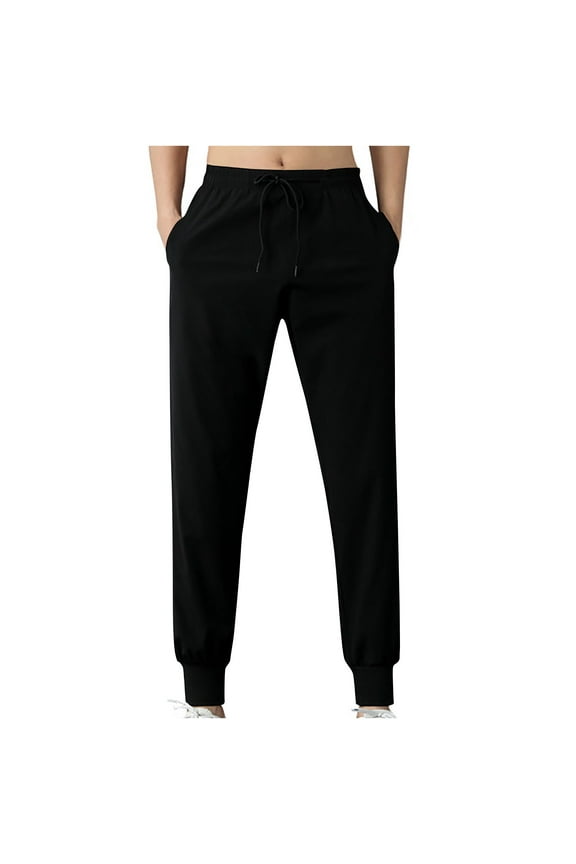 27" Inseam Athletic Jogger Pants for Short Men 7/8 Quick Dry Workout Tapered Stretch Sweatpants Casual