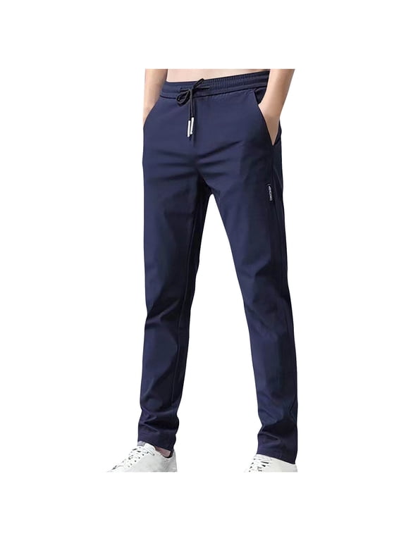 27" Inseam Athletic Jogger Pants for Short Men 7/8 Quick Dry Workout Tapered Stretch Sweatpants Casual