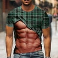 thumbnail image 1 of Dovford 3D Fake Abs Printed T Shirts for Men Funny Graphic Tees Casual Short Sleeve Crewneck Summer Tops Slim Muscle Tees, 1 of 5