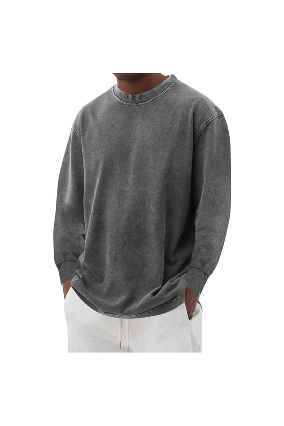 Acid Wash Hoodie For Men Women Unisex Denim Washed Distressed Vintage Sweatshirts Loose Fit Casual Pullover