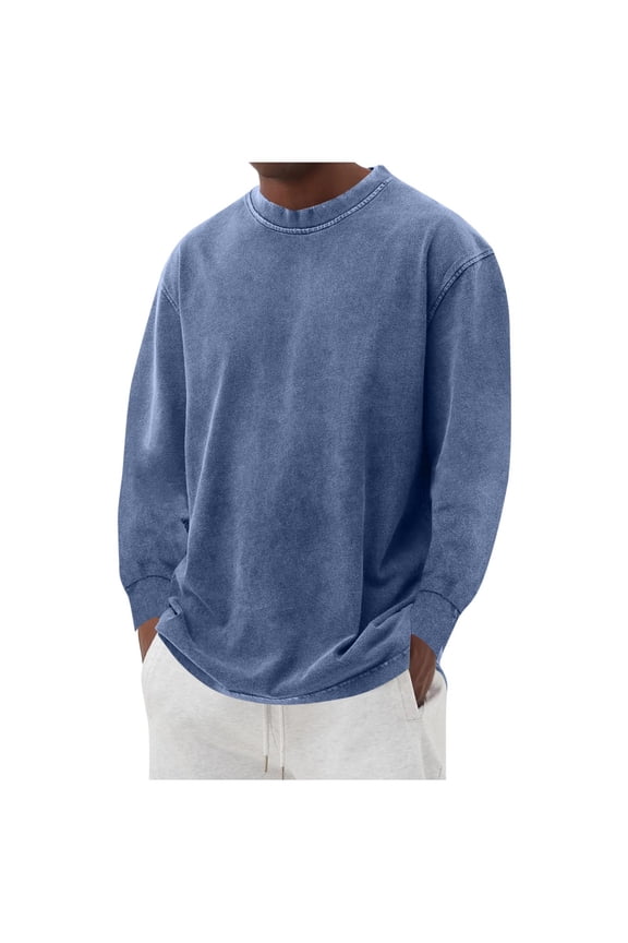 Acid Wash Hoodie For Men Women Unisex Denim Washed Distressed Vintage Sweatshirts Loose Fit Casual Pullover