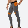 thumbnail image 1 of Dovford Athletic Compression Pants for Men Sport Football Running Tights Base Layer Leggings with Pockets(Patchwork Pocket)Dark Gray&M, 1 of 6