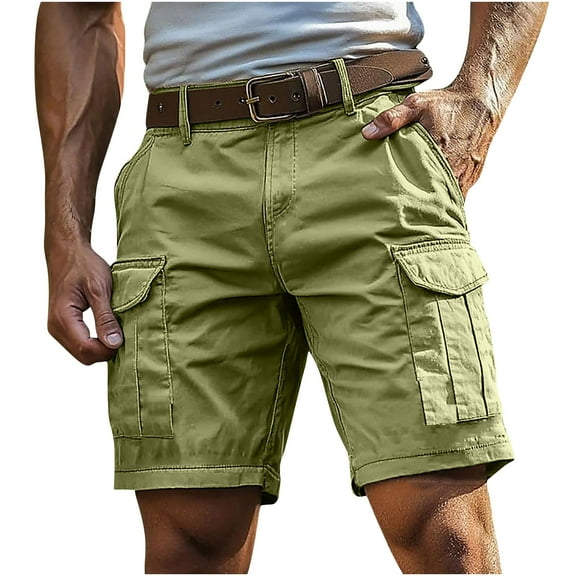 Dovford Cargo Shorts for Men 5 Inch Relaxed Fit Zipper Fly Quick Dry Stretch Lightweight Tactical Wear Hiking with Multi Pockets
