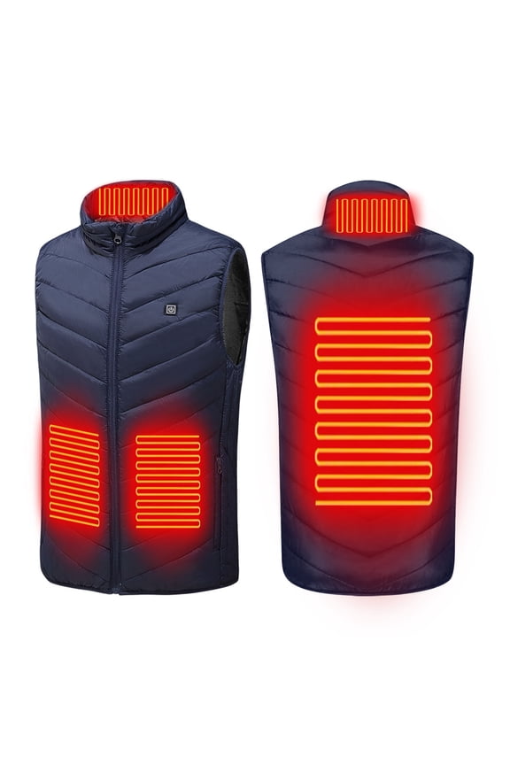 Heated Vest Electric Heated Jacket for Men Women Winter Heated Clothing with 4 Heating Zones 3 Heat Levels