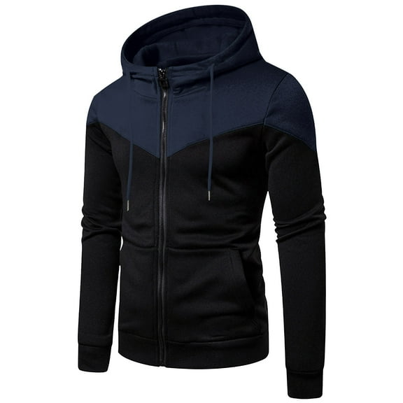 Dovford Hoodie for Men Full Zip Up Sweatshirts Hoodies Lightweight Fashion Jacket with Pockets