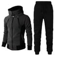 Dovford Jogging Suits for Men 2 Piece Set Long Sleeve Zipper Tracksuits