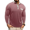 thumbnail image 1 of Dovford Long Sleeve Shirts for Men’s Polo Shirts Relaxed Fit Long Sleeve Casual Golf Polo Classic Cotton Polo T Shirts Buttons Henley Tops, 1 of 5