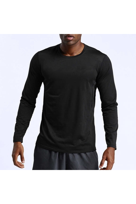 Long Sleeve T Shirt Men - Crew Neck Soft Casual Fashion Mens Full Sleeve T-Shirts 2025
