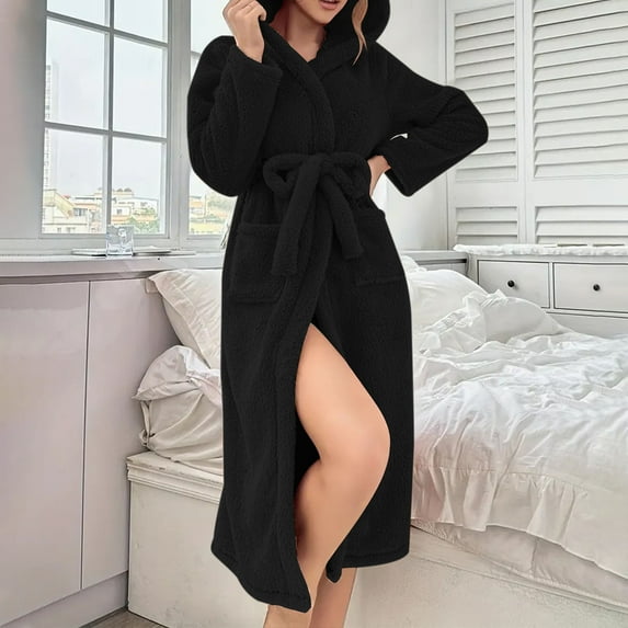 Dovford Luxury Cotton Terry Shawl Bathrobe Collar Robe with Slippers - One Unisex Spa Robe - Bathrobe for Men & Women