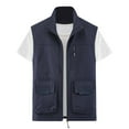 thumbnail image 1 of Dovford Men Full-Zip Lightweight Softshell Vest Quick Dry Outdoor Casual Multi Pocket Fishing Vests Sleeveless Jacket for Hiking Golf, 1 of 3
