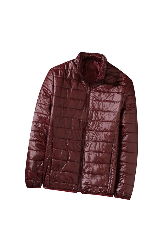 Men Puffer Jacket with Hood Ultra Lightweight Packable Quilted Hooded Bubble Down Jackets Winter Insulated Thick Outwear