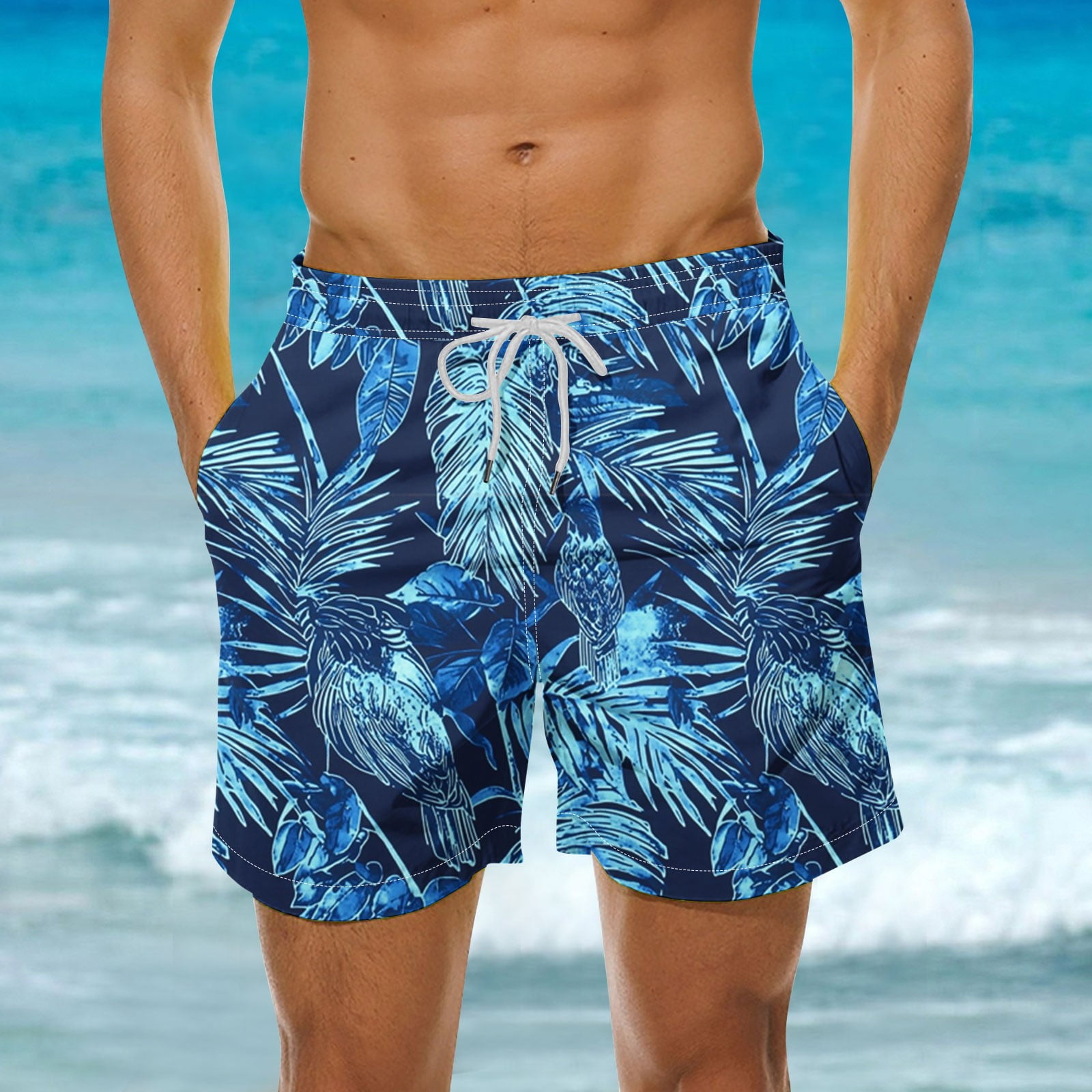 Beach Shoreline Men's swim trunks