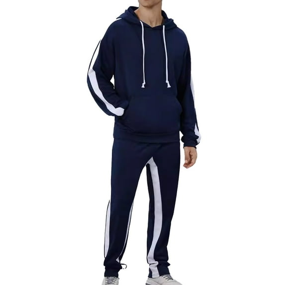 Dovford Men's 2 Piece Running Jogging Sweatsuits Casual Athletic Tracksuit Set Full Zipper Training Sportswear Suits