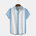 thumbnail image 1 of Dovford Men's 50s Retro Camp Rockabilly Style Mens Shirts Short Sleeve Bowling Casual Dress Shirts Button Down T Shirts, 1 of 3
