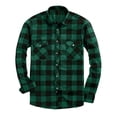 thumbnail image 1 of Dovford Men's All Cotton Flannel Shirt, Long Sleeve Casual Button Up Plaid Shirt, Brushed Soft Outdoor Shirts, 1 of 6