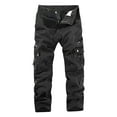thumbnail image 1 of Dovford Men's Army Camouflage Cotton Sweatpants Trousers 7XL Multi Pockets Sports Jogger Cargo Pants Plus Size(No Belt), 1 of 2