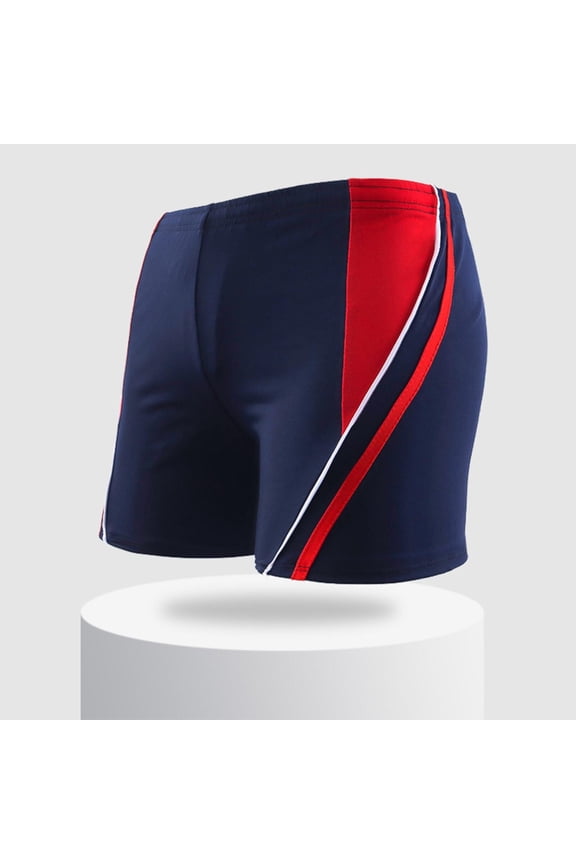 Men's Athletic Square Leg Swimsuit Jammers Durable Compression Swim Briefs Training Bathing Swimming Shorts