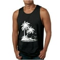 thumbnail image 1 of Dovford Men's Beach Tank Tops Funny Palm Tree Print Graphic Tee Shirts Casual Sleeveless Muscle T-Shirt Trendy Clothes 2024, 1 of 5