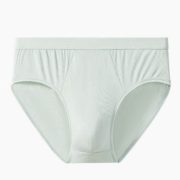 Dovford Men's Breathable Cotton Briefs Underwear No Fly Covered Waistband Underpants(L-3XL)