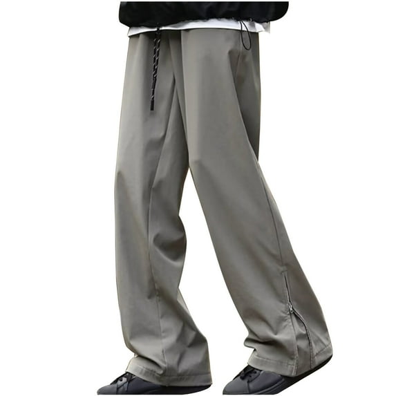 Dovford Men's Casual Cargo Pants Workout Joggers Stretch Sweatpants Hiking Drawstring Athletic Long Pants with Pockets