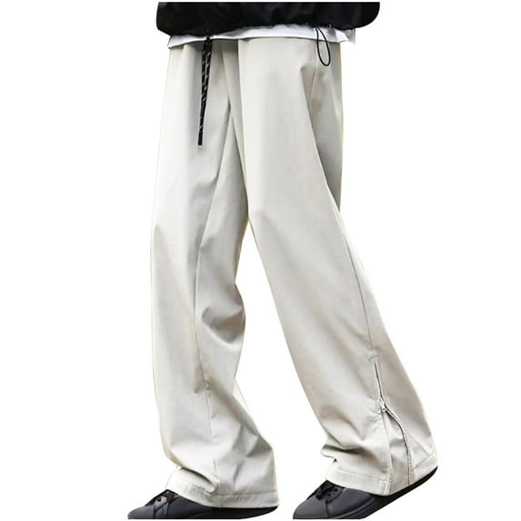 Dovford Men's Casual Cargo Pants Workout Joggers Stretch Sweatpants Hiking Drawstring Athletic Long Pants with Pockets