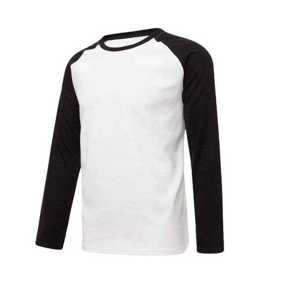 Dovford Men's Casual Classic Raglan Basic Soft Cotton Crewneck Long Sleeve Sports Baseball Jerseys T Shirts Fall Spring 2024