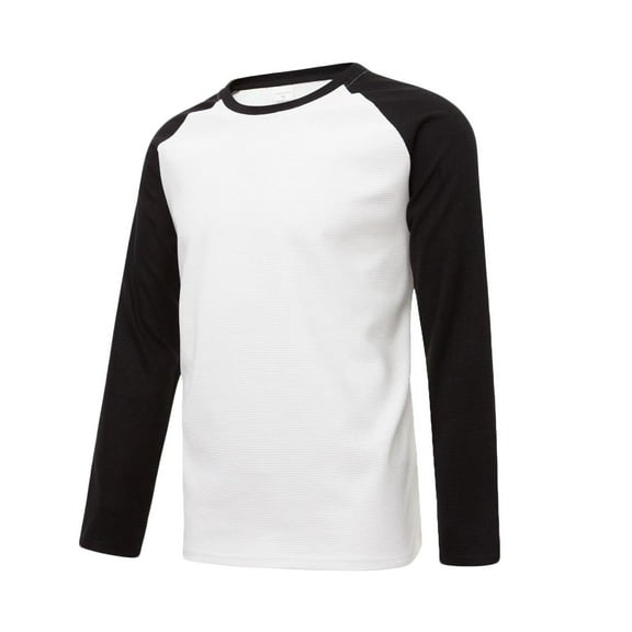 Dovford Men's Casual Classic Raglan Basic Soft Cotton Crewneck Long Sleeve Sports Baseball Jerseys T Shirts Fall Spring 2024