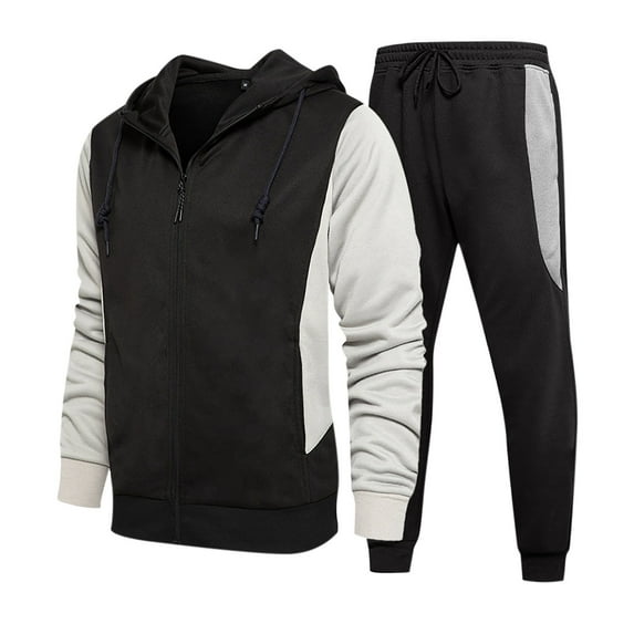 Dovford Men's Casual Tracksuit Long Sleeve Sweat Suit Running Jogging Athletic Sports Set