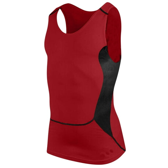 Dovford Men's Compression Tank Top 1 Pack, Sleeveless Athletic Base Layer Dry-Fit Undershirts Muscle Gym Tank Tops