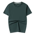 thumbnail image 1 of Dovford Men's Cotton T-Shirts Soft Plain Short Sleeve Crewneck Tee Work Casual Basic Tshirt Tops, Breathable, 1 of 7