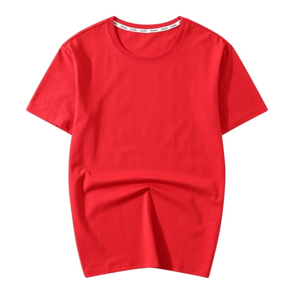 Dovford Men's Cotton T-Shirts Soft Plain Short Sleeve Crewneck Tee Work Casual Basic Tshirt Tops, Breathable