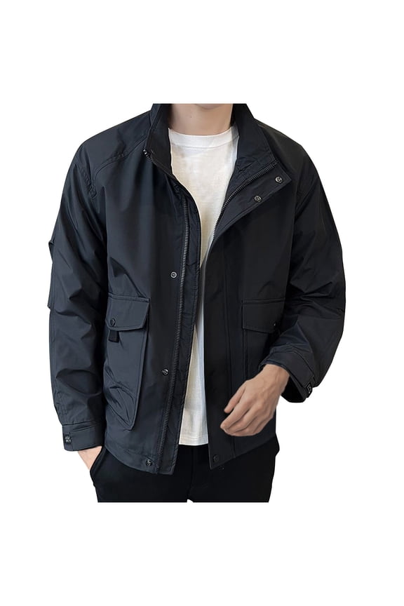 Men's Fleece Lined Tactical Softshell Jackets, Lightweight Water Resistant Hunting Hiking Jacket, Winter Outdoor Jacket