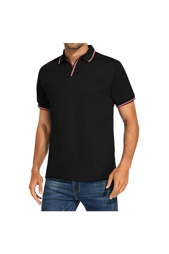 Men's FreshIQ Polo Shirt, Men’s X-Temp Polo Shirt, Moisture-Wicking Performance Polo Shirt Short Sleeve Lapel Tees