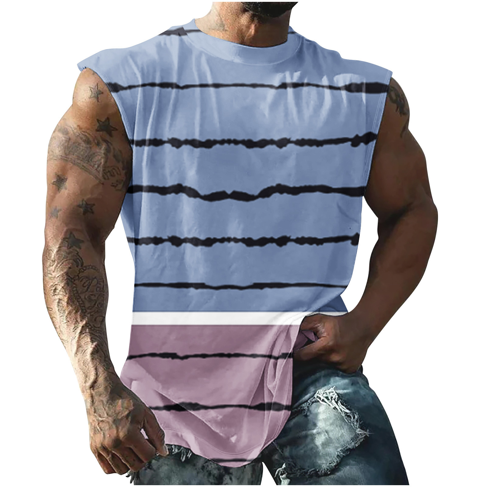 Dovford Men's Graphic Tanks Beach Summer Novelty Tank Tops for Guys