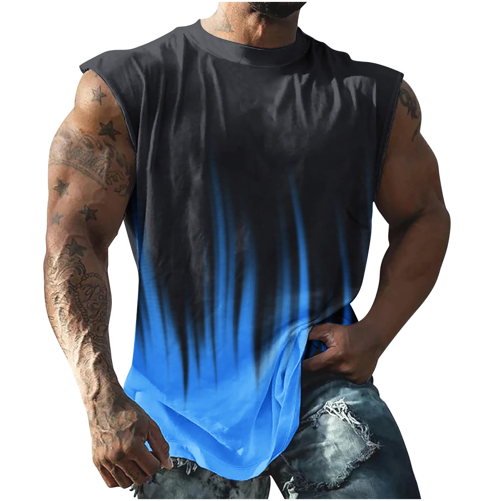 Dovford Men's Graphic Tanks Beach Summer Novelty Tank Tops for Guys