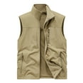 thumbnail image 1 of Dovford Men's Lightweight Softshell Vest Outdoor Quilted Vest Sleeveless Jacket for Travel Hiking Golf, 1 of 7