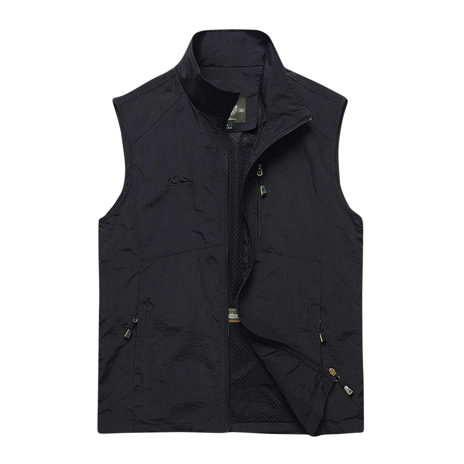 Dovford Men's Lightweight Softshell Vest Outerwear Windproof Sleeveless Jacket for Golf Running Hiking