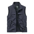 thumbnail image 1 of Dovford Men's Lightweight Softshell Vest Waterproof Outerwear Puffer Windproof Vest for Golf Running with Pockets, 1 of 6