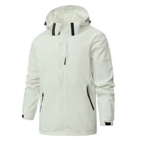 Dovford Men's Lightweight Waterproof Rain Jacket,Shell Hooded Outdoor Raincoat Hiking Windbreake jacket
