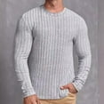 thumbnail image 1 of Dovford Men's Long Sleeve Shirts Ribbed Pullover Sweater Sim Fit Thermal Tops Crew Neck Stretchy Undershirts S-XXXL, 1 of 6