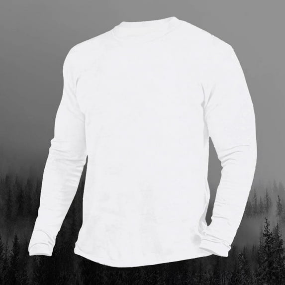 Dovford Men's Long Sleeve T-Shirts - Dry Fit Moisture Wicking UV Sun Protection UPF Athletic Shirts for Running, Workout, Hiking