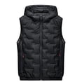 thumbnail image 1 of Dovford Men's Outdoor Winter Vest Outerwear Removable Hooded Padded Puffer Sleeveless Vest, 1 of 6