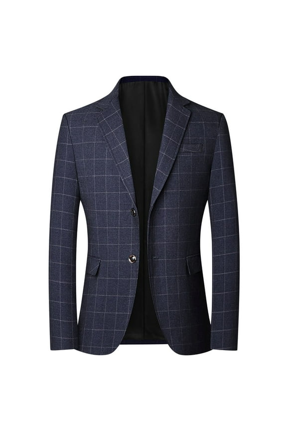 Men's Plaid Blazer Sport Coats Jackets Slim Fit Lightweight Casual Checkered Blazer for Men