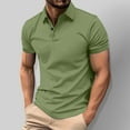 thumbnail image 1 of Dovford Men's Polo Shirts Short Sleeve Cotton Pique Golf Shirt Casual Collared Shirt Lightweight Work Shirts with 3 Buttons, 1 of 7
