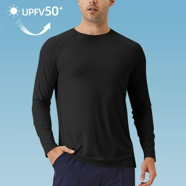 Dovford Men's Rash Guard Shirts Swim Shirts UPF 50+ UV Sun Protection Long Sleeve Shirts Lightweight Quick Dry 2025