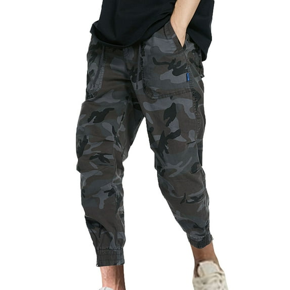 Dovford Men's Relaxed Cargo Pants Pockets Work Pants Casual Outdoor Pants Ripstop Tactical Pants for Men