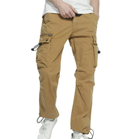 Dovford Men's Relaxed Cargo Pants Pockets Work Pants Casual Outdoor Pants Ripstop Tactical Pants for Men